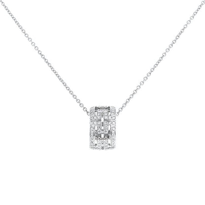 [⭐Luxery]PARENTESI HALSKETTE SILBER DIAMANT