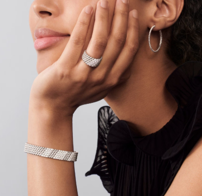 [Luxery]Five-row diamond bracelet
