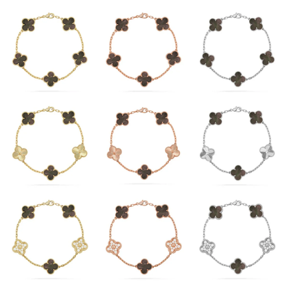[⭐Luxus] CLOVER 5 MOTIV GRAU MOP ARMBAND KOLLEKTION