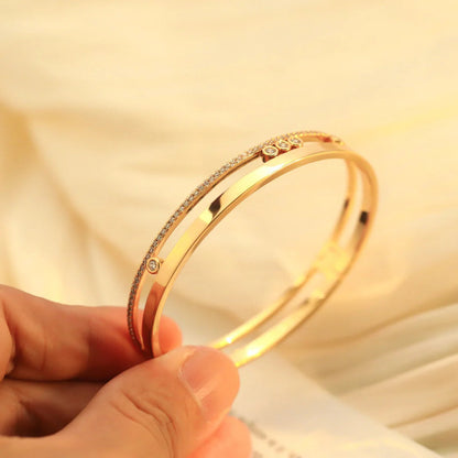 [Luxery]Move Romane Diamond Bangle Bracelet