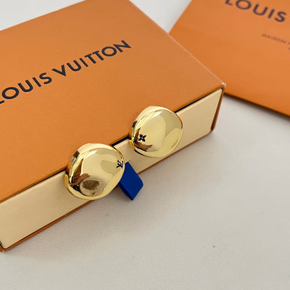 [Luxery]Gold Paris Stud Earrings