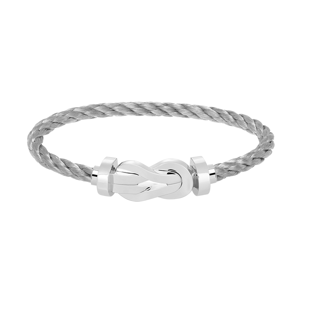 [Luxery]CHANCE LARGE 8 FIGURE BUCKLE NO DIAMOND BRACELET SILVER