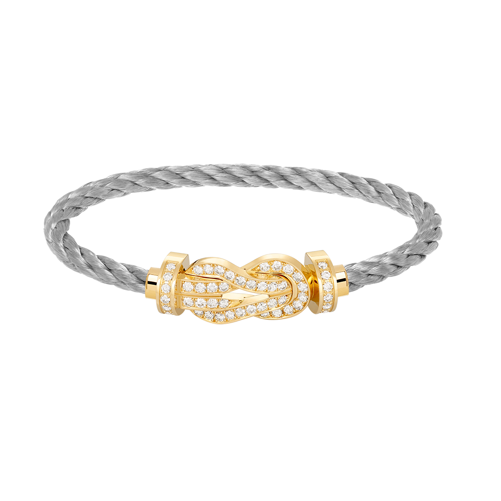 [Luxery]CHANCE LARGE 8 FIGURE BUCKLE FULLDIAMOND BRACELET GOLD