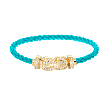 [Luxery]CHANCE LARGE 8 FIGURE BUCKLE FULLDIAMOND BRACELET GOLD