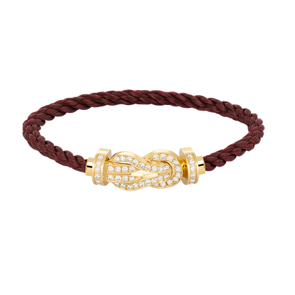 [Luxery]CHANCE LARGE 8 FIGURE BUCKLE FULLDIAMOND BRACELET GOLD