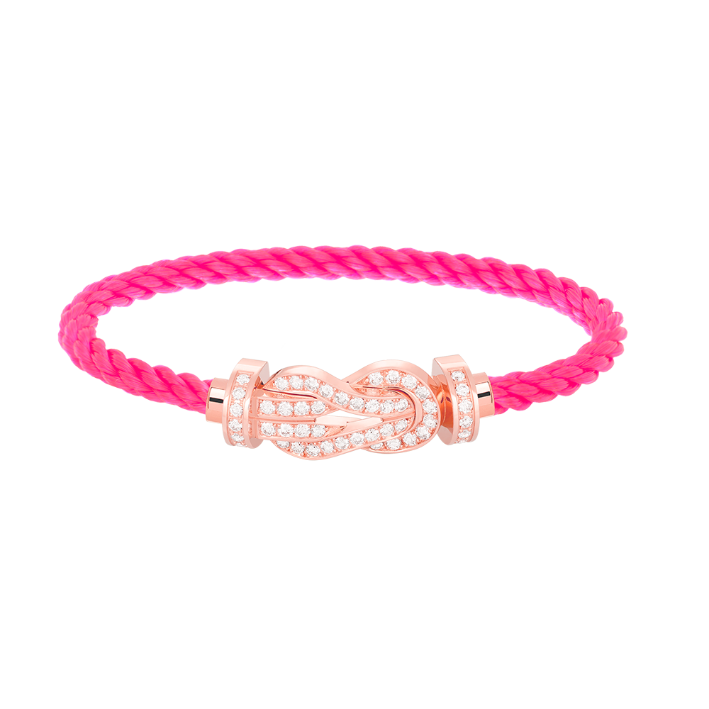 [Luxery]CHANCE LARGE 8 FIGURE BUCKLE FULL DIAMOND BRACELET ROSE GOLD