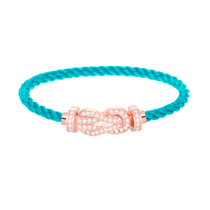 [Luxery]CHANCE LARGE 8 FIGURE BUCKLE FULL DIAMOND BRACELET ROSE GOLD
