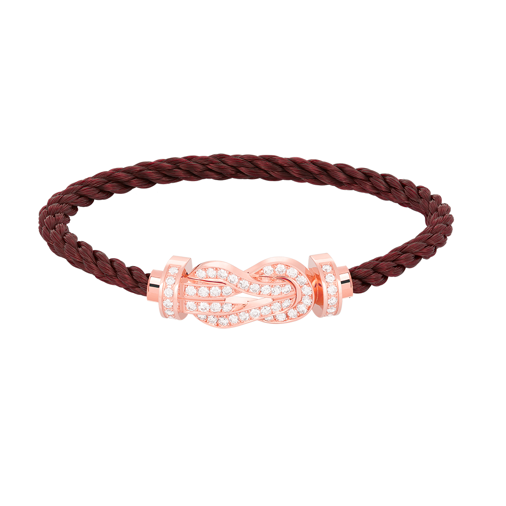 [Luxery]CHANCE LARGE 8 FIGURE BUCKLE FULL DIAMOND BRACELET ROSE GOLD