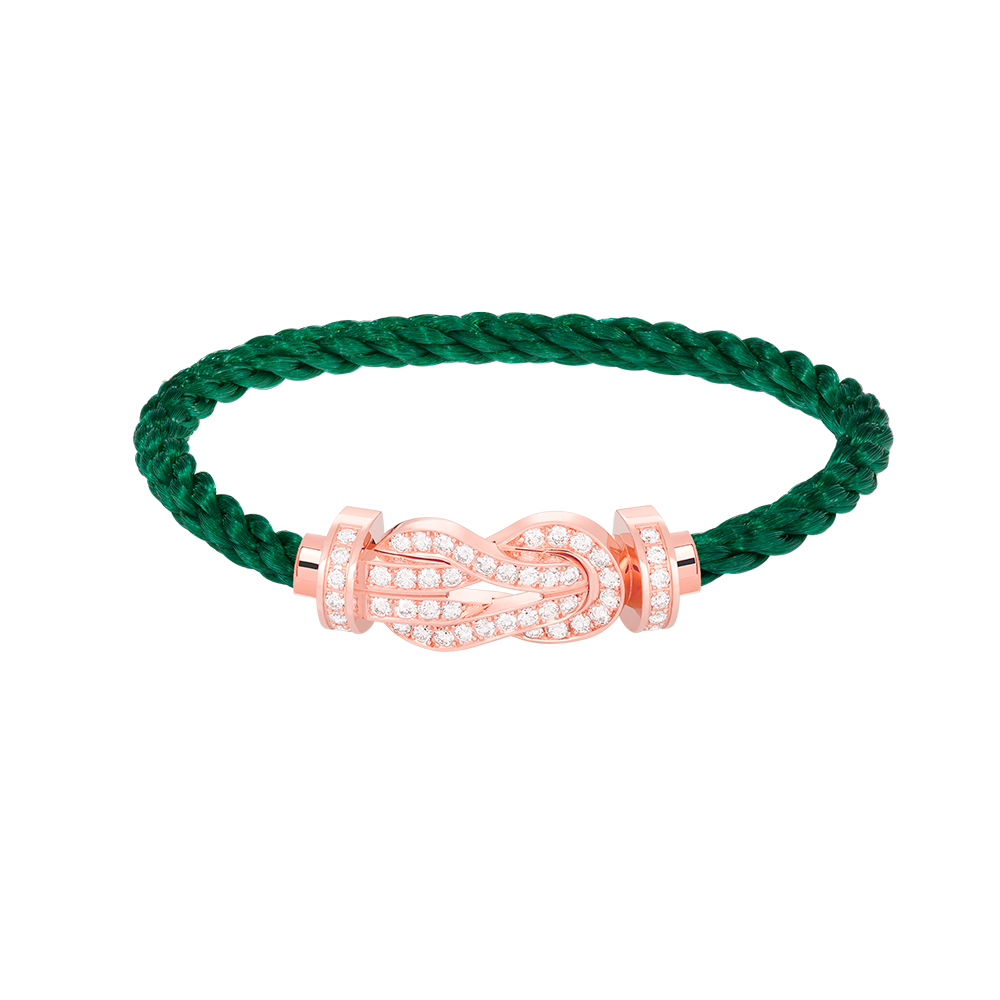 [Luxery]CHANCE LARGE 8 FIGURE BUCKLE FULL DIAMOND BRACELET ROSE GOLD