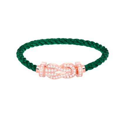 [Luxery]CHANCE LARGE 8 FIGURE BUCKLE FULL DIAMOND BRACELET ROSE GOLD