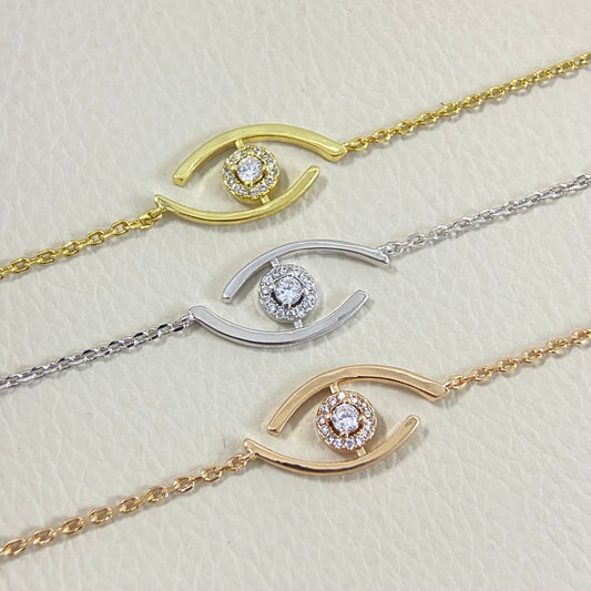 [⭐Luxery]Demo Eye Armband mit Pavé-gefassten Diamanten