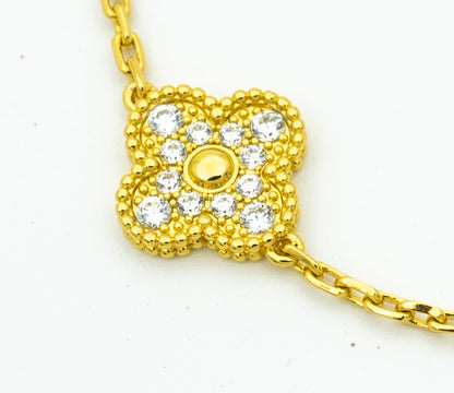 [Luxery] CLOVER 5 MOTIF LASER BRACELET COLLECTION