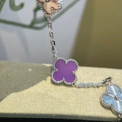 [Luxery] CLOVER 5 MOTIF VIOLET BRACELET COLLECTION