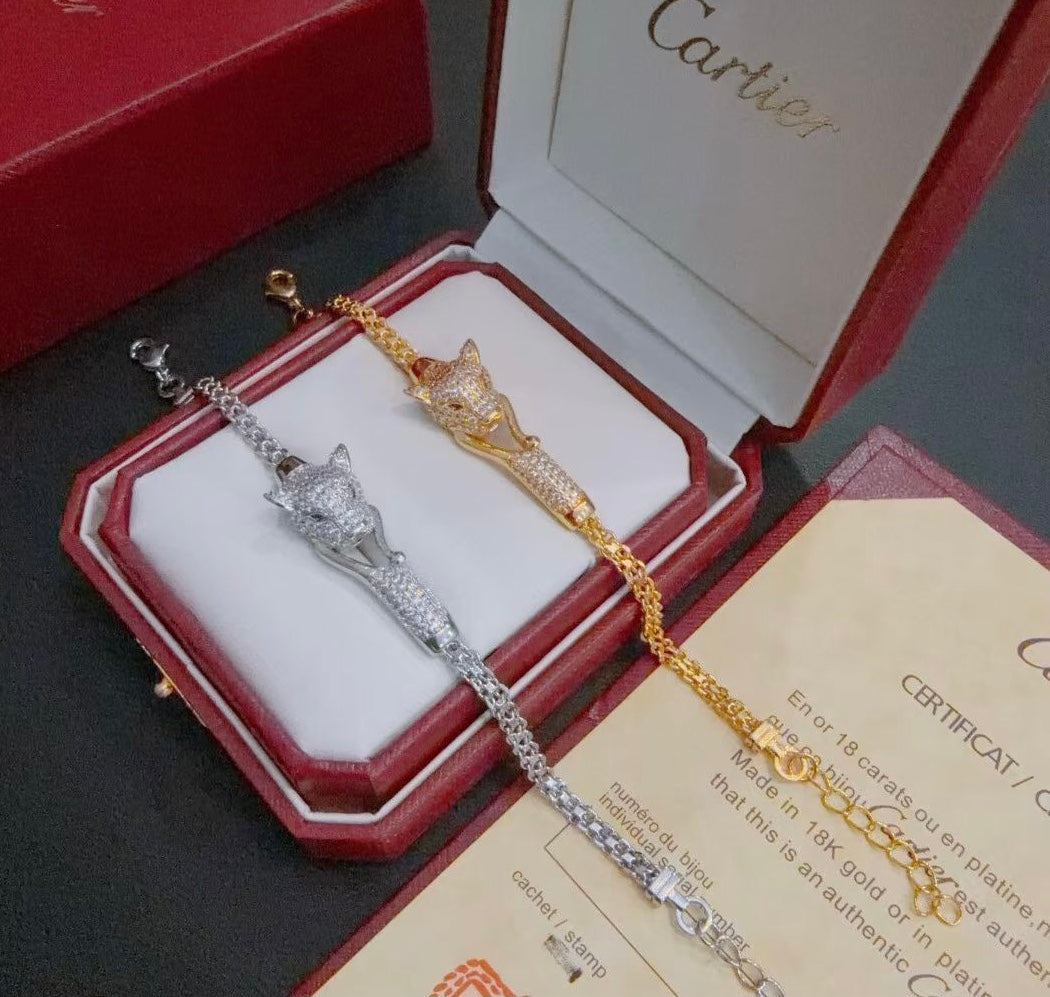 [⭐Luxusschmuck] PANTHÈRE ARMBAND DIAMANTEN