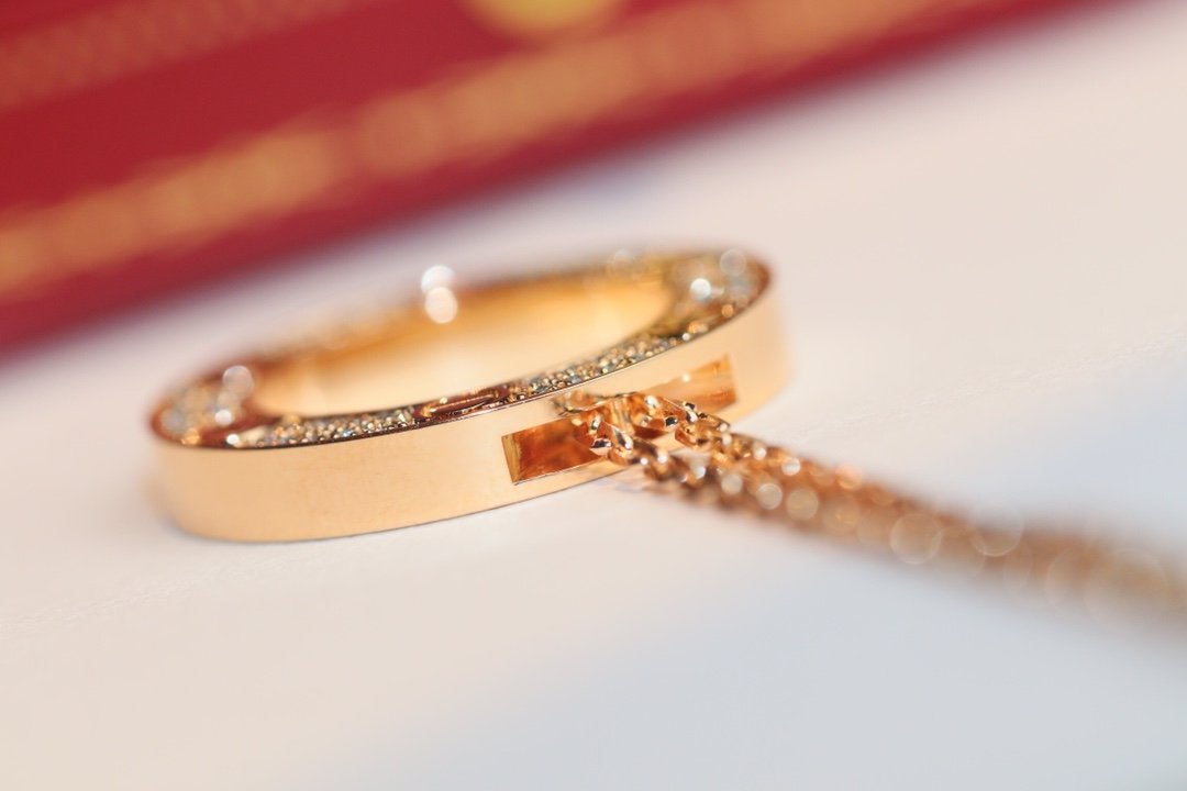 [Luxery]LOVE NECKLACE ADJUSTABLE ROSE GOLD