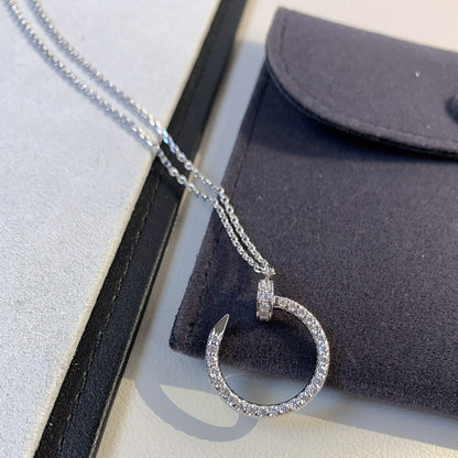 [Luxery]JUSTE NECKLACE SILVER DIAMONDS