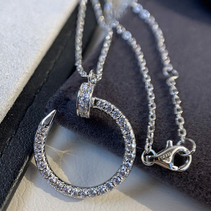 [Luxery]JUSTE NECKLACE SILVER DIAMONDS