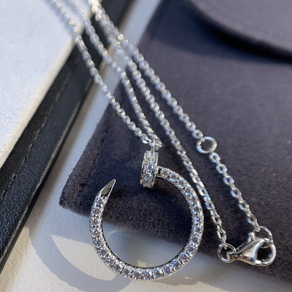 [Luxery]JUSTE NECKLACE SILVER DIAMONDS