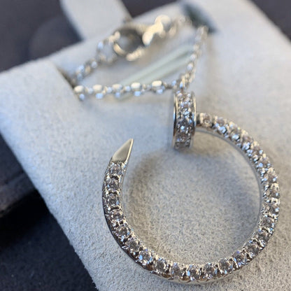 [Luxery]JUSTE NECKLACE SILVER DIAMONDS