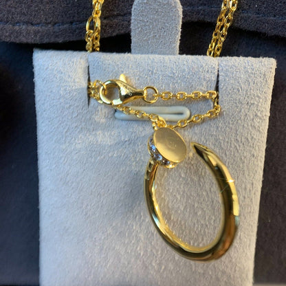 [Luxery]JUSTE NECKLACE GOLD DIAMONDS