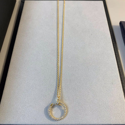 [Luxery]JUSTE NECKLACE GOLD DIAMONDS