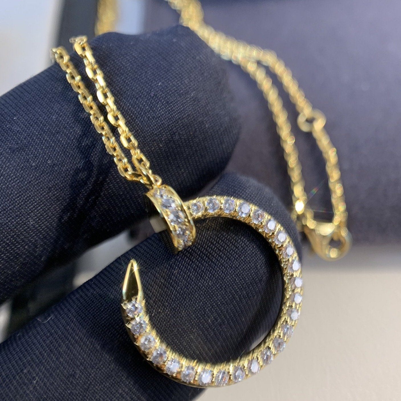 [Luxery]JUSTE NECKLACE GOLD DIAMONDS