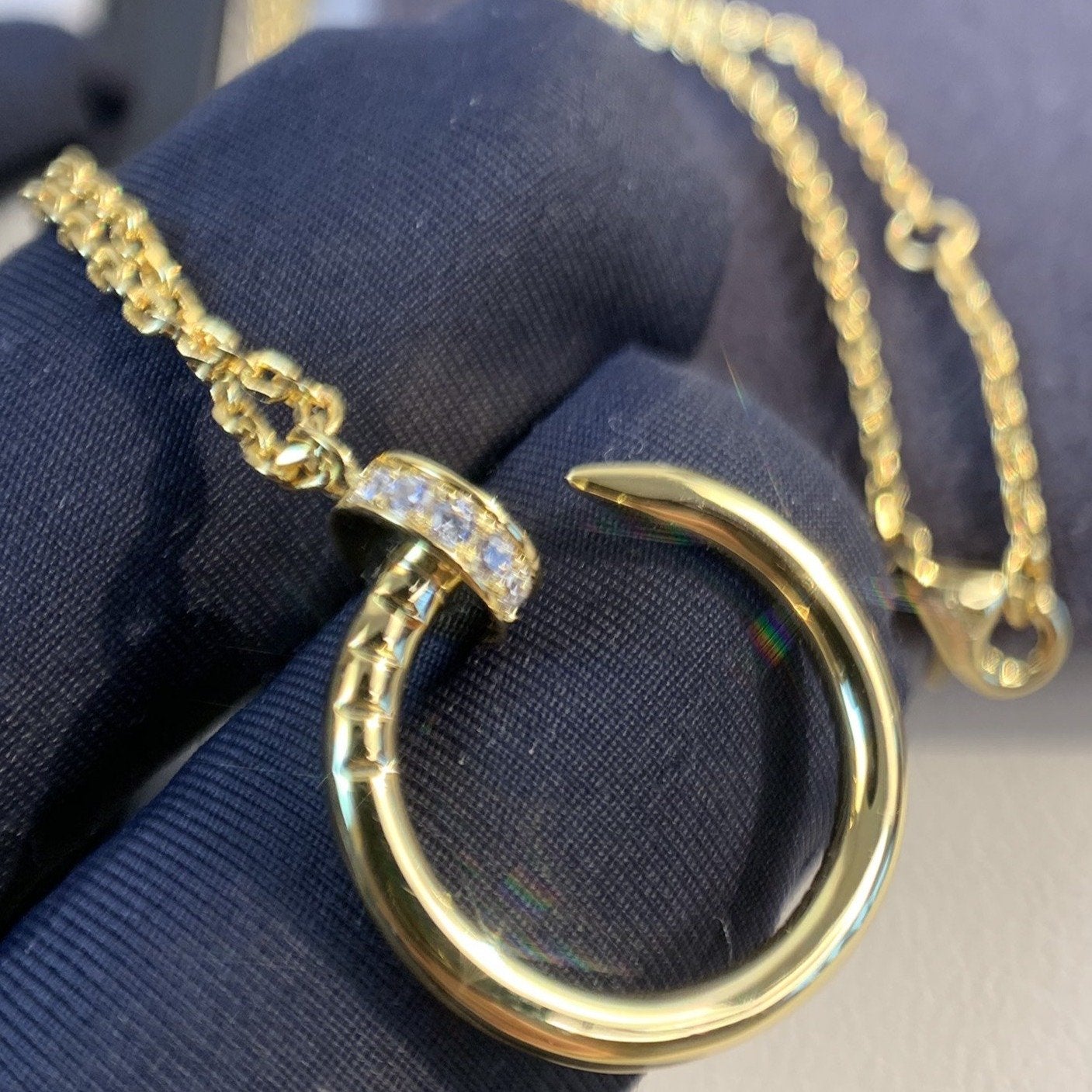 [Luxery]JUSTE NECKLACE GOLD DIAMONDS