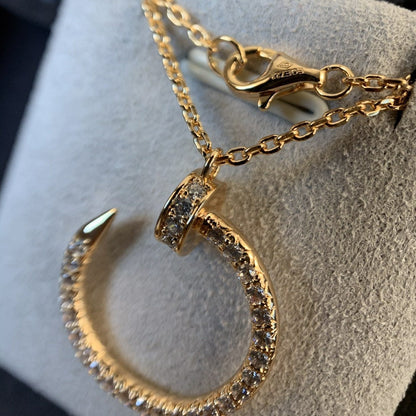 [Luxery]JUSTE NECKLACE PINK GOLD DIAMONDS