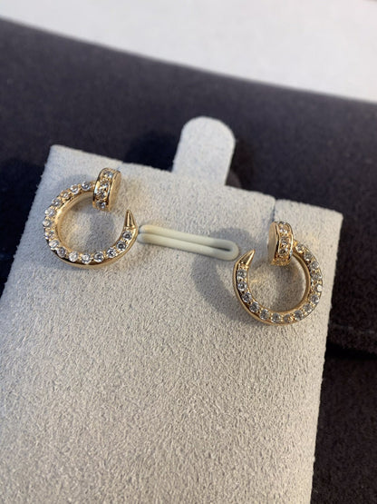 [Luxery]JUSTE EARRINGS GOLD DIAMONDS