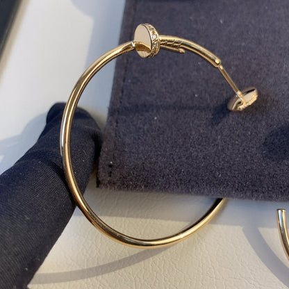 [Luxery]JUSTE EARRINGS GOLD DIAMONDS 1.8MM
