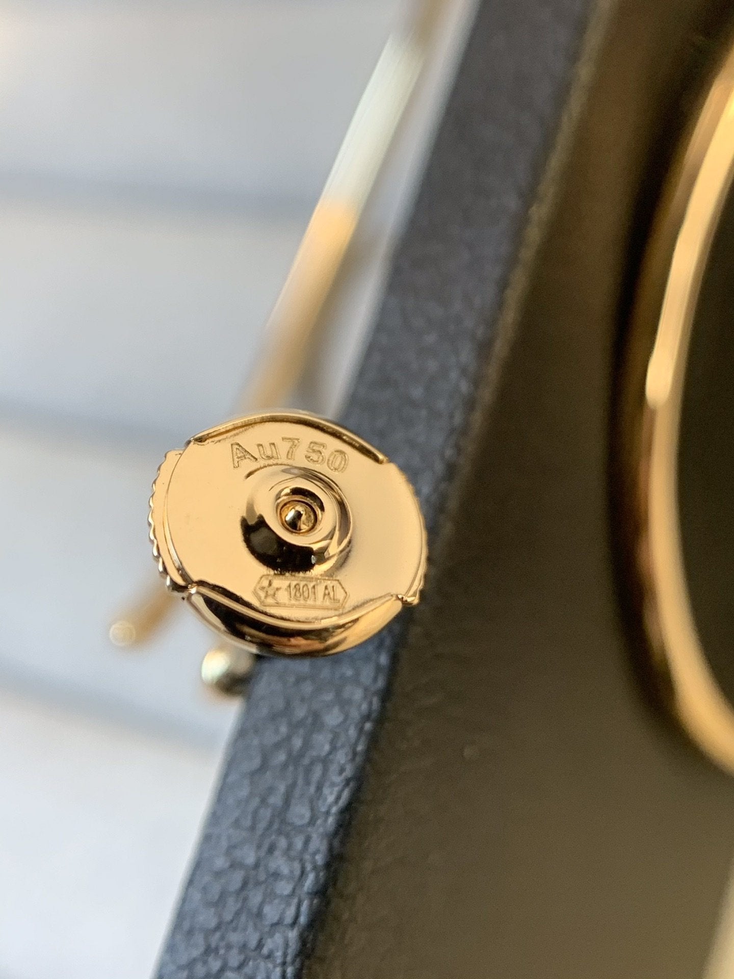 [Luxery]JUSTE EARRINGS GOLD DIAMONDS 1.8MM