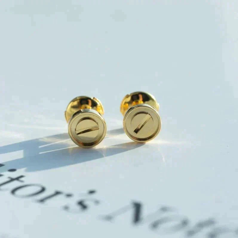 [Luxery]LOVE EARRINGS GOLD 10MM