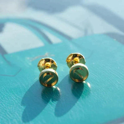 [Luxery]LOVE EARRINGS GOLD 10MM