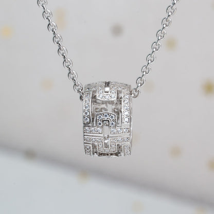 [⭐Luxery]PARENTESI HALSKETTE SILBER DIAMANT