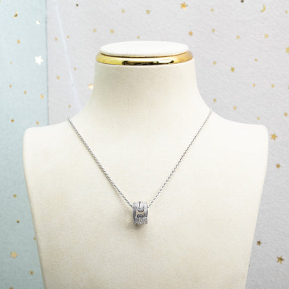 [⭐Luxery]PARENTESI HALSKETTE SILBER DIAMANT