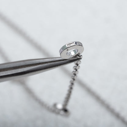 [⭐Luxery]PARENTESI HALSKETTE SILBER DIAMANT