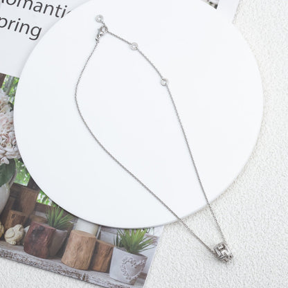 [⭐Luxery]PARENTESI HALSKETTE SILBER DIAMANT