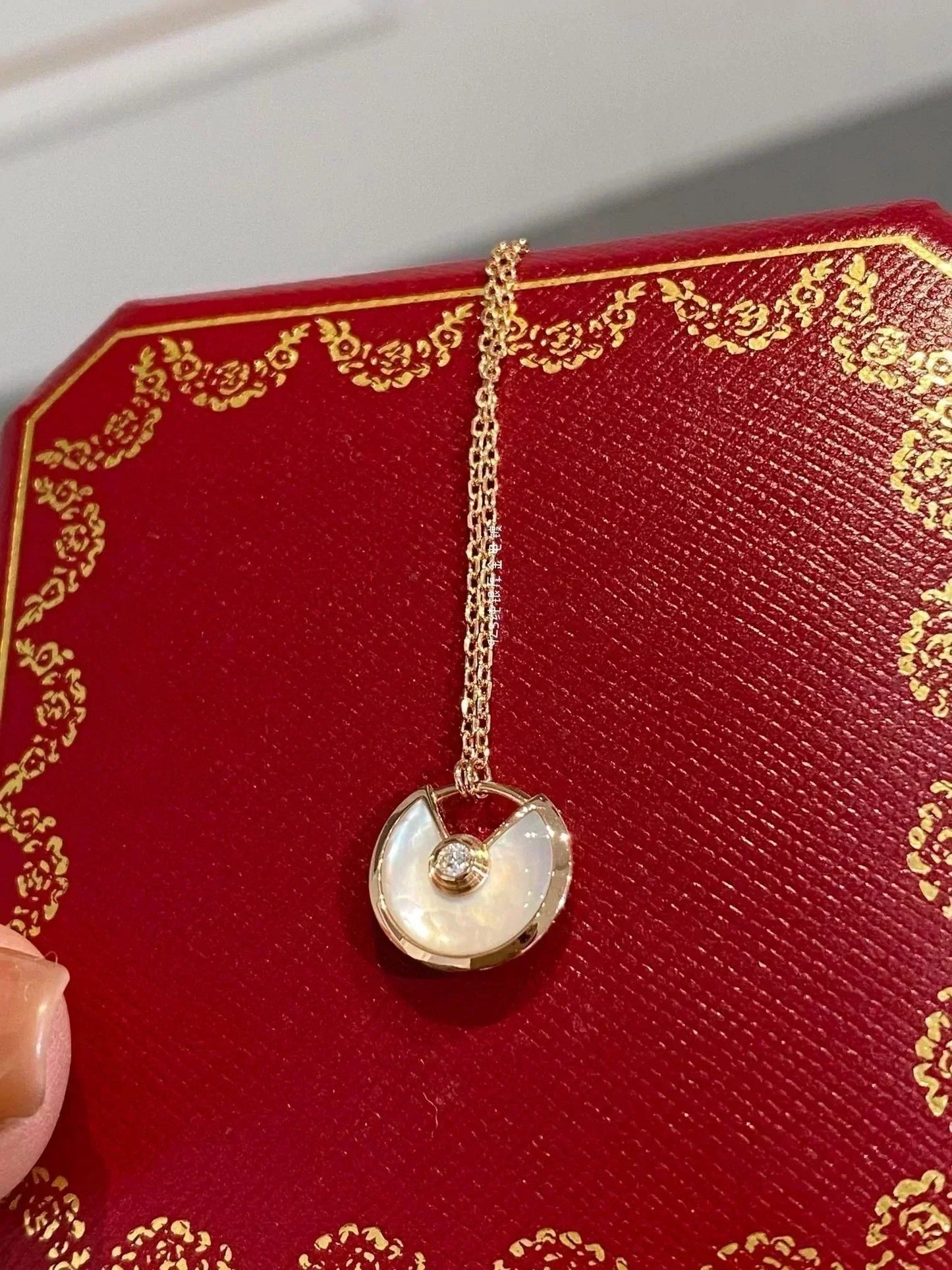 [Luxery]AMULETTE ROSE GOLD MOP NECKLACE