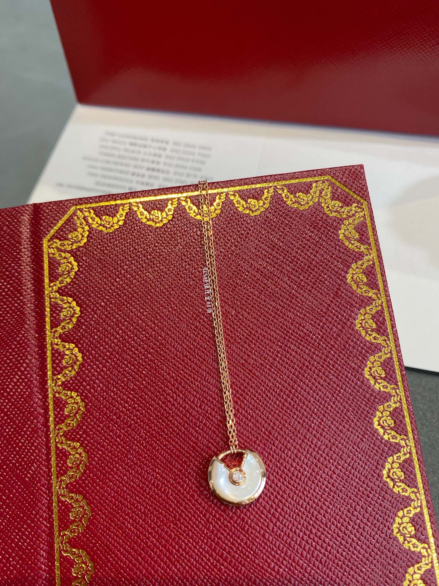 [Luxery]AMULETTE ROSE GOLD MOP NECKLACE