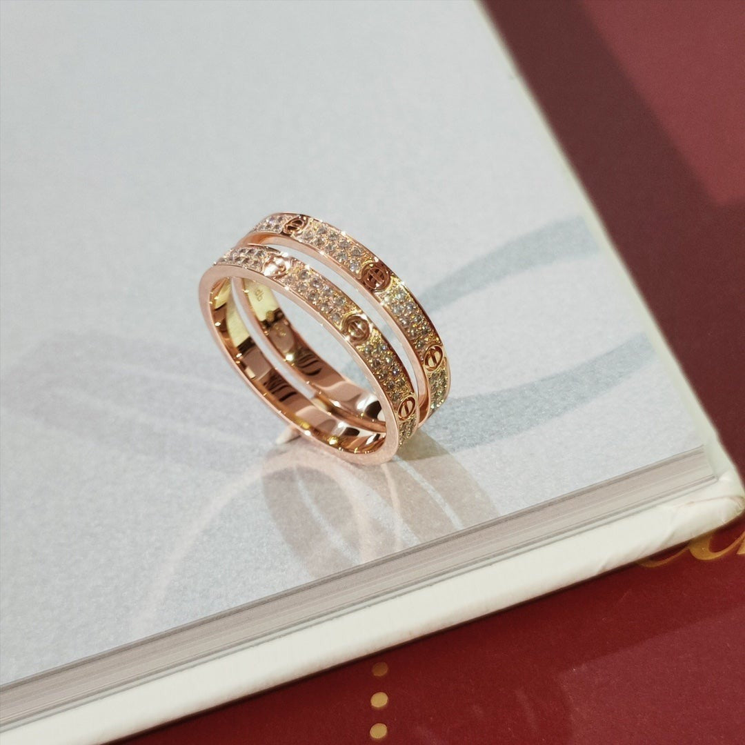 [Luxery]LOVE RING 2.65MM DIAMOND