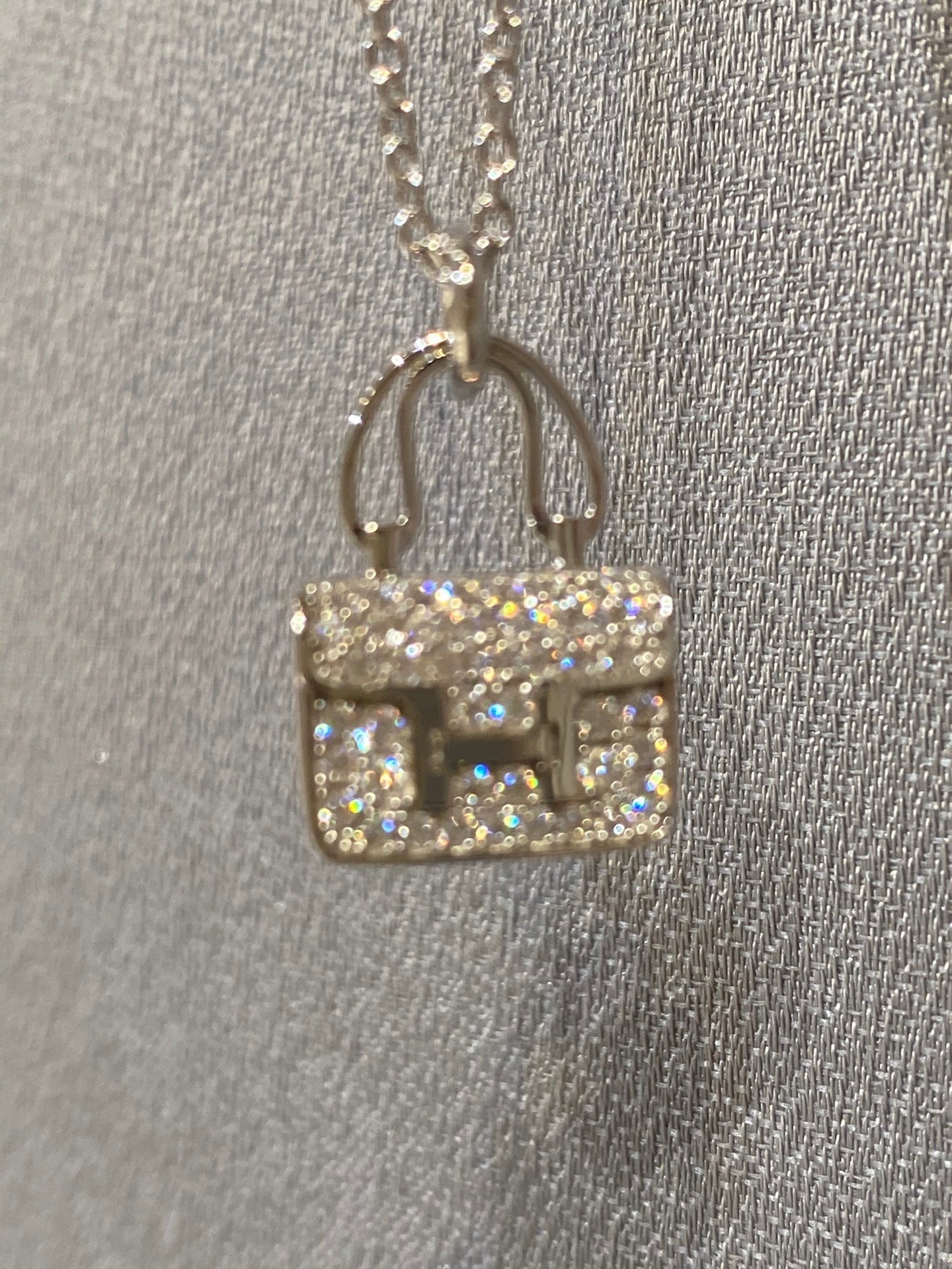 [Luxery]CONSTANCE PEDANT DIAMOND NECKLACE