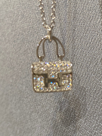 [Luxery]CONSTANCE PEDANT DIAMOND NECKLACE