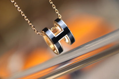 [Luxery]POP H PEDANT PINK GOLD