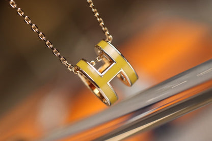 [Luxery]POP H PEDANT PINK GOLD