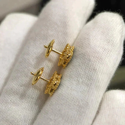 [Luxery]CLOVER MINI 9.5MM MALACHITE  EARRINGS