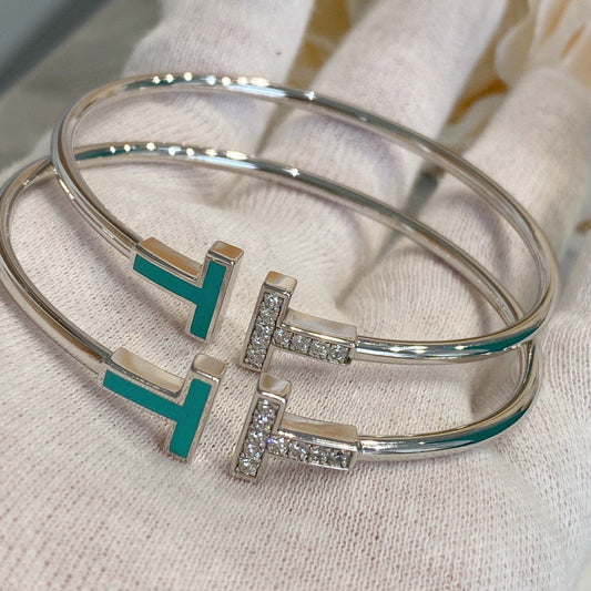 [⭐Luxery Jewels]T BRACELET 1.8MM TURQUOISE DIAMOND