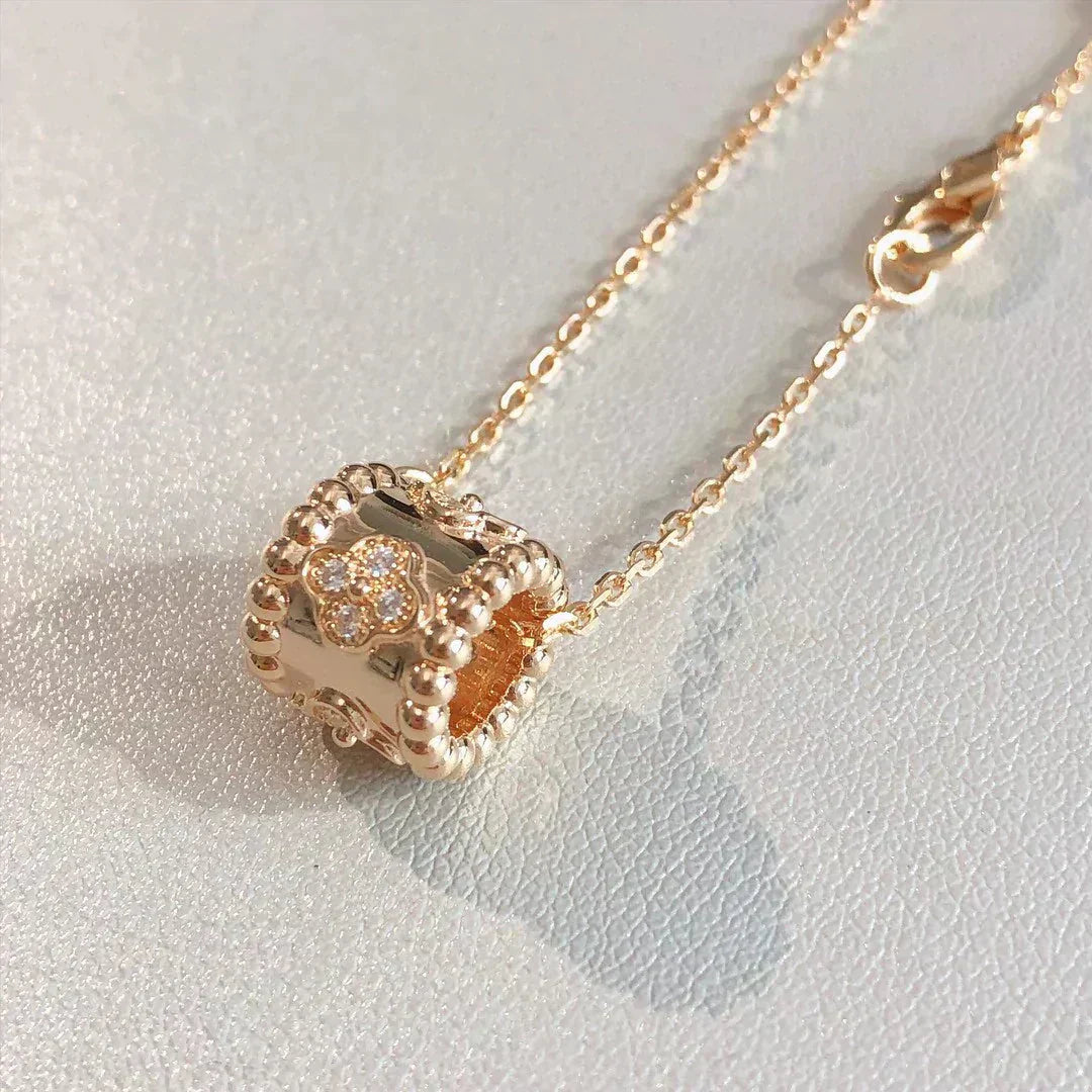 [Luxery]PERLEE PEDANT NECKLACE GOLD / ROSE GOLD