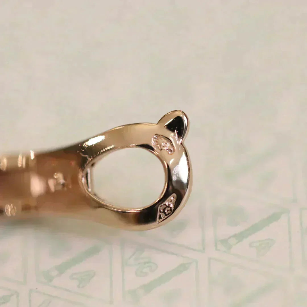 [Luxery]CLOVER MEDIUM 1 MOTIFS FUll DIAMOND EARRINGS