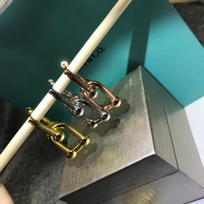 [⭐Luxery Jewels]HARDWARE DOPPELGLIED-HÄNGE OHRRINGE
