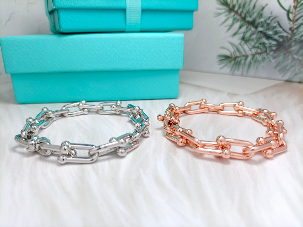 [⭐Luxery Jewels]HARDWEAR ARMBAND ROSÉGOLD UND SILBER